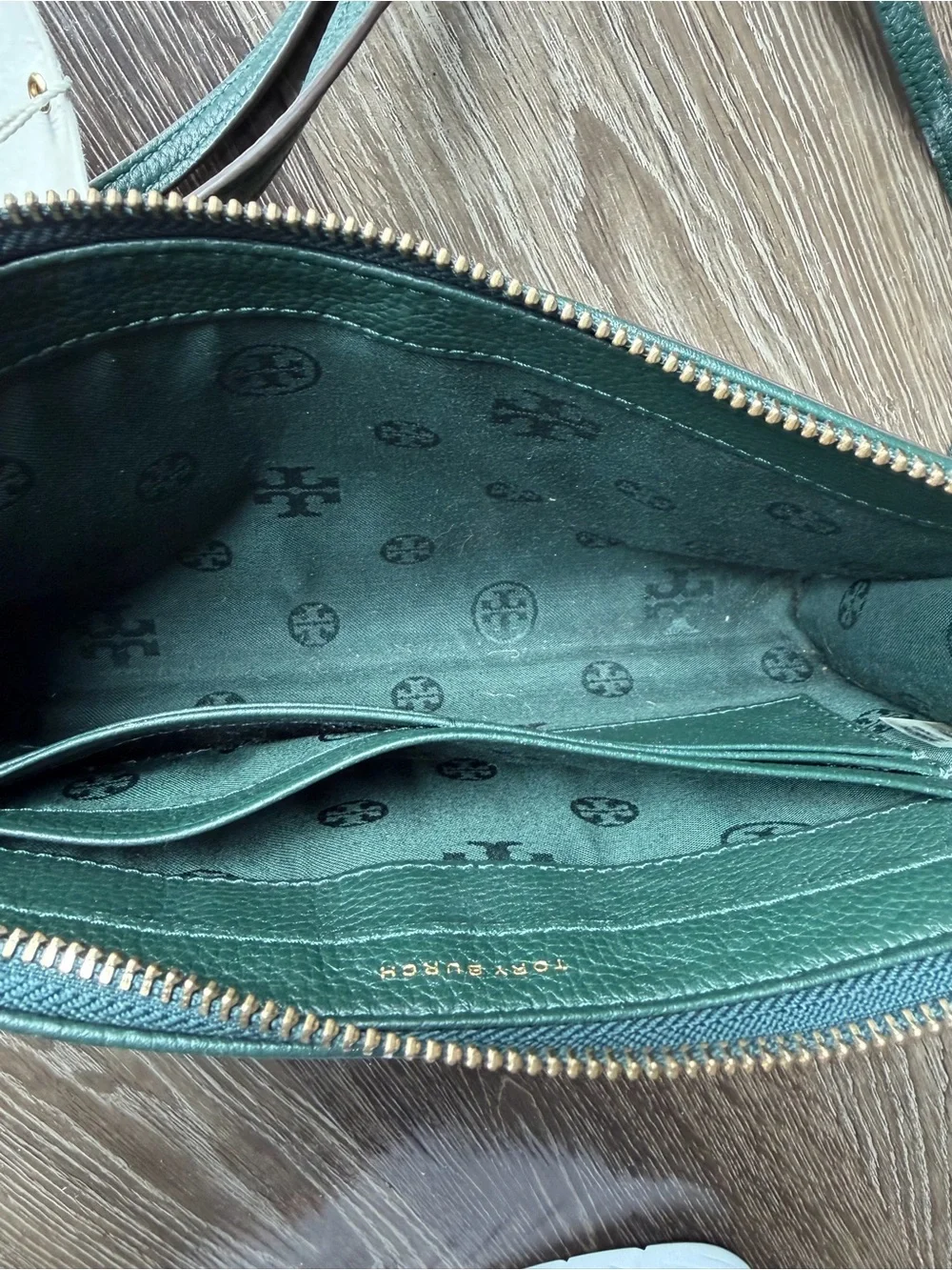 NWT Tory Burch CARTER SLIM CROSSBODY BAG Green